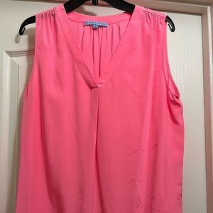 Antonio Melani women’s size medium pink sleeveless blouse.